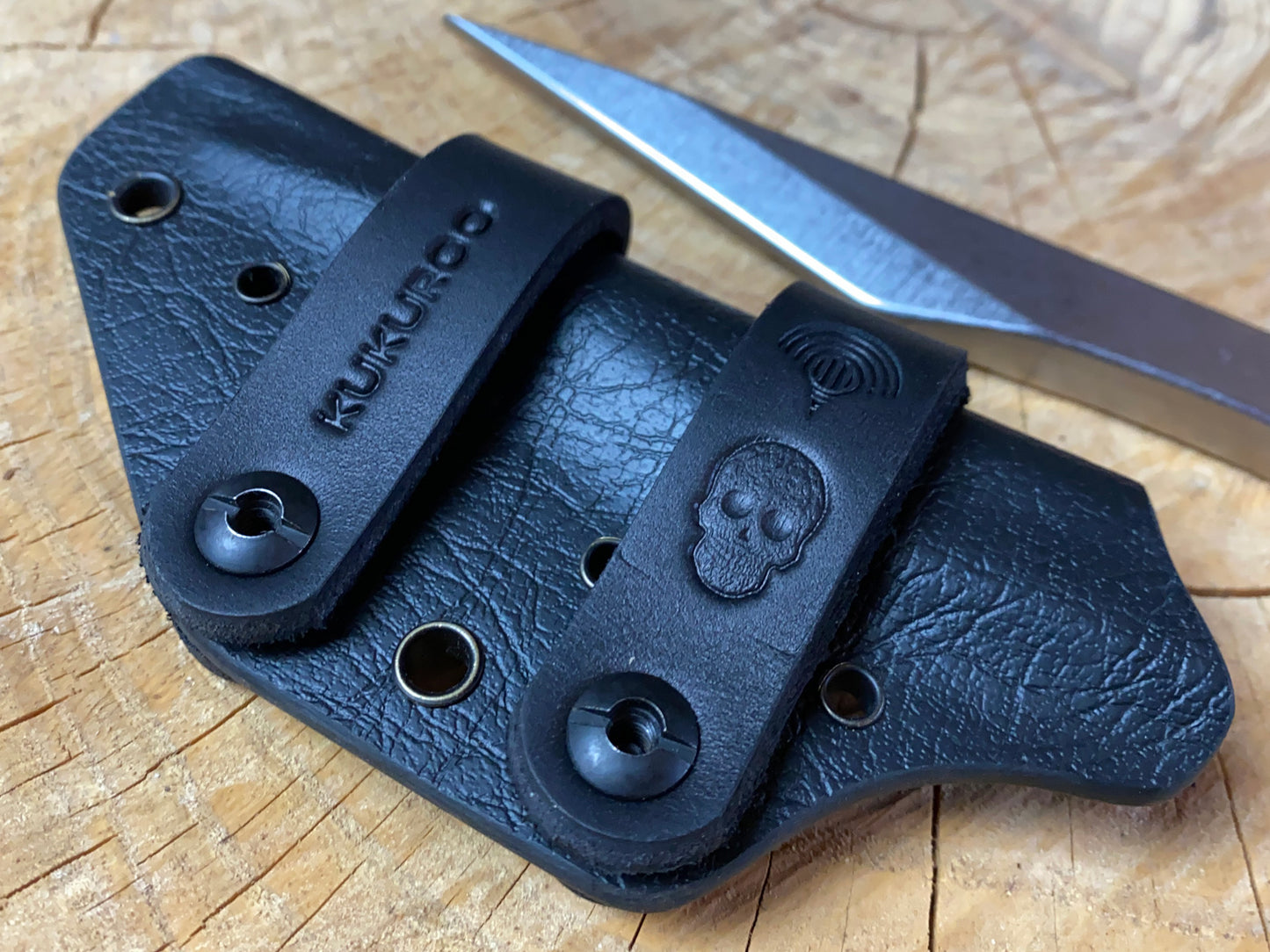 Taco Kydex Sheath - 8.5" of Danger Dashi - Two belt loops